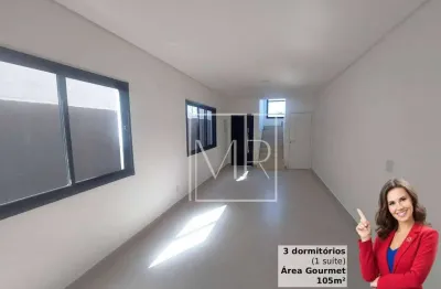 Casa para locação, 3 dormitórios (1 suíte), área gourmet, 105m² - $4.500 – v. petrópolis – atibaia/sp