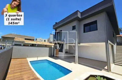 Casa à venda, 3 dormitórios (1 suíte), piscina, 145m² - $1.200.000 – jd. jaraguá – atibaia/sp