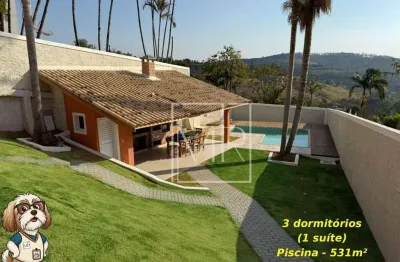 Chácara à venda, 3 dormitórios (1 suíte), piscina, 531m² - $890.000 – jundiaizinho – mairiporã/sp