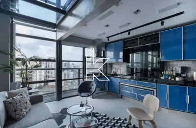 Loft com 1 quarto à venda na rua doutor eduardo de souza aranha, 67, vila nova conceição, são paulo por r$ 1.272.000