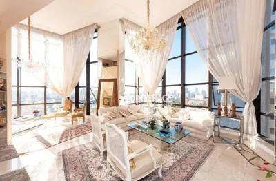 Apartamento duplex com 4 dormitórios à venda, 503 m² por r$ 4.499.000,00 - batel - curitiba/pr