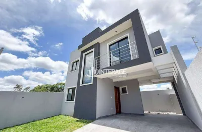 Sobrado com 3 dormitórios à venda, 110 m² por r$ 695.000,00 - santa felicidade - curitiba/pr