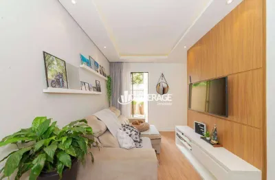 Apartamento garden com 2 quartos à venda, 44 m² por r$ 425.000 - santa felicidade - curitiba/pr