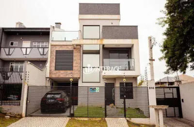 Sobrado mobiliado com 3 quartos à venda, 157 m² por r$ 1.450.000 - lindóia - curitiba/pr