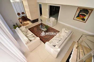Casa com 5 quartos para alugar, 590 m² por r$ 21.000,00/mês - santa felicidade - curitiba/pr