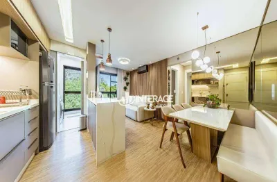 Apartamento com 2 dormitórios à venda, 65 m² por r$ 795.000,00 - santa felicidade - curitiba/pr
