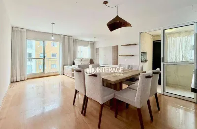 Apartamento com 2 dormitórios para alugar, 87 m² por r$ 3.802/mês - portão - curitiba/pr