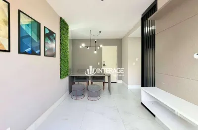 Apartamento com 2 dormitórios para alugar, 47 m² por r$ 2.852,00/mês - santa felicidade - curitiba/pr