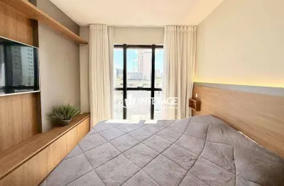 Studio com 1 quarto para alugar, 30 m² por r$ 3.372/mês - batel - curitiba/pr