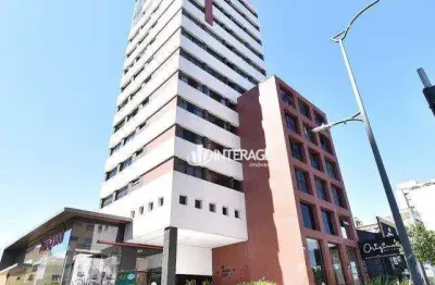 Studio com 1 quarto para alugar, 30 m² por r$ 3.072/mês - batel - curitiba/pr