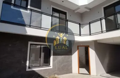 Sobrado novo em santa felicidade condominio emaús, acabamento de primeira