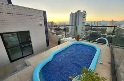 Cobertura com piscina no edifício katia priscilla em taubaté sp