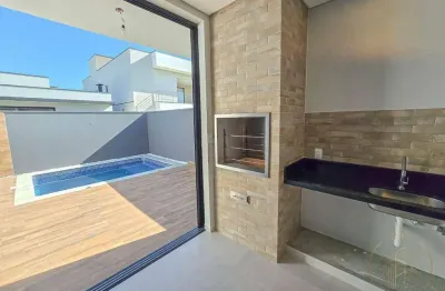 Casa térrea com piscina privativa e 3 suites no condomínio ouroville em taubaté sp