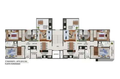 Apartamento com 3 quartos à venda na Rua dos Ingleses, Flamengo, Contagem