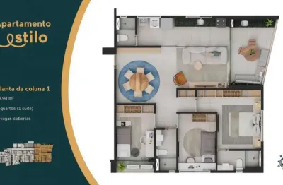 Apartamento com 3 quartos à venda na rua josé claudino leite, 2500, lagoa nova, natal por r$ 1.013.000