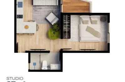 Apartamento para venda em parnamirim, pirangi do norte (distrito litoral), 1 dormitório, 1 suíte, 1 banheiro