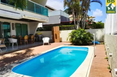 Casa em condomínio fechado com 5 quartos à venda na avenida humberto de campos, 02, cotovelo (distrito litoral), parnamirim por r$ 2.000.000