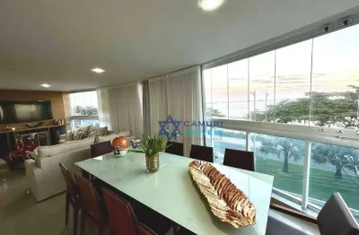 Frente mar  4 suítes à venda, 251 m² por r$ 3.500.000 - praia de itaparica - vila velha/es