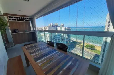 Apartamento com 3 dormitórios à venda, 104 m² na  praia de itaparica - vila velha/es