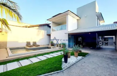 Aconchegante casa  a venda 3 dormitórios suíte, lazer à venda, 186 m² por r$ 1.550.000 - morada do sol - vila velha/es