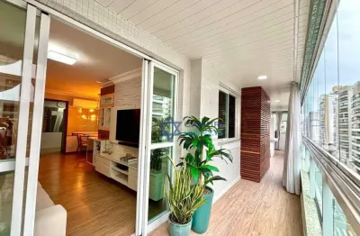 Apartamento porteira fechada com 3 dormitórios à venda, 120 m² por r$ 1.100.000 - praia da costa - vila velha/es