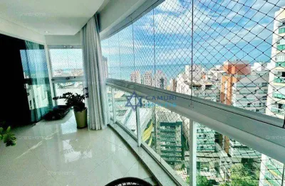 Amplo apartamento vista mar a venda, 168 m² por r$ 2.000.000 - parque das castanheiras - vila velha/es