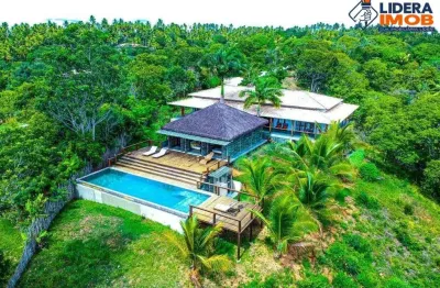 Casa duplex para venda em jandaíra - bahia, 5 suítes, 2 salas, 6 banheiros, 2 vagas 584 m² área construída