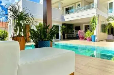 Casa residencial para venda em condominio fechado, papagaio, feira de santana, piscina, 4 suítes, 3 salas, 5 banheiros, 3 vagas, 720m² área total.
