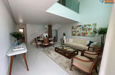 Casa duplex, alto padrão, 3 suítes, closet, varanda, área gourmet, para venda, no condomínio bangalay, no sim, em feira de santana.