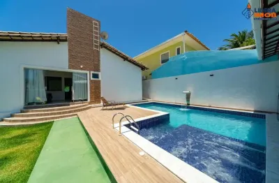 Casa residencial para venda, em condominio fechado, guarajuba (monte gordo), camaçari, 5 suítes, 2 salas, 6 banheiros, 10 vagas 1.000m² área total