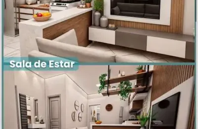 Lançamento casa residencial para venda no condominio moradas papagaio, papagaio, feira de santana, 2 quarto, 1 sala, 1 banheiro, 1 vaga 162,93 m² áre