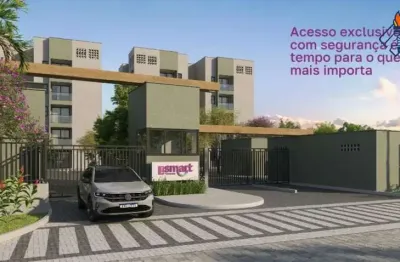 Apartamento residencial para venda em condominio fechado, papagaio, feira de santana, 2 quartos, 1 sala, 1 banheiro, 1 vaga 45,19 m² área total