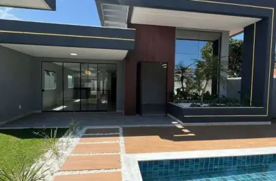 Casa residencial para venda em condominio fechado, camaçari, 4 quartos, sendo 2 suítes, 1 sala, 3 banheiros, 2 vagas 457,28 m² área total