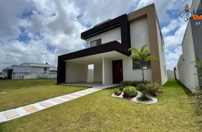 Casa duplex residencial para venda em condominio fechado, jardim limoeiro, camaçari, 4 quartos sendo 3 suítes, 2 salas, 4 banheiros, 2 vagas 280 m² ár