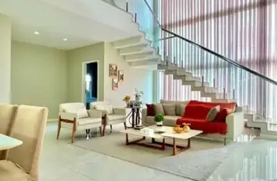 Casa residencial para venda em condominio fechado, sim, feira de santana, 5 suítes, 1 sala, 6 banheiros, 6 vagas, 300m² área total.