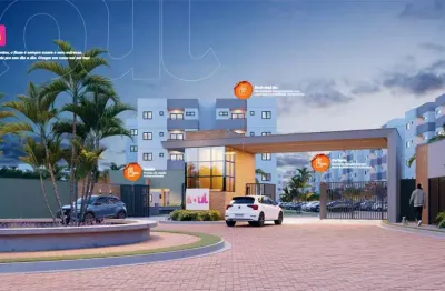 Lançamento apartamento residencial para venda em condominio fechado, sim, feira de santana, 2 quartos, 1 sala, 1 banheiro, 1 vaga