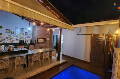 Casa no sim, 3 quartos, 1 suíte, área gourmet com piscina, para venda, no cond terra nova 1, em feira de santana, área de 160 m².