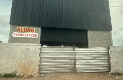 Galpão comercial para locação em rua pública, sim, feira de santana, 1 sala, 1 banheiro, 462m² área total.