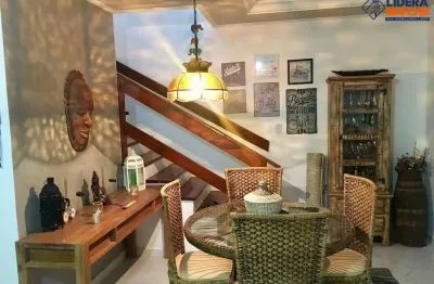 Casa residencial para venda em condomínio fechado no centro, lauro de freitas, 4 quartos, sendo 2 suítes, 2 salas, 4 banheiros, 2 vagas 145 m² área to