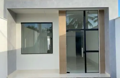 Casa no sim, 3 quartos, 1 suíte, 100% na laje, porcelanato, para venda, em via pública, em feira de santana, área total de 160 m².