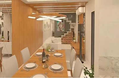 Cobertura Duplex, dormitórios nos 2 pavimentos no Novo Mundo