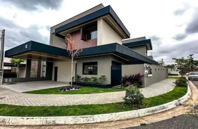 Sobrado de luxo no condomínio reserva aruanã - 4 suítes, 278,40m²