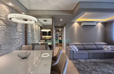 Apartamento decorado a venda, 75m sala estendida, gleba fazenda palhano, londrina, pr