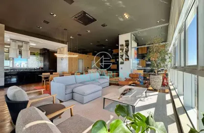 Cobertura / penthouse à venda, gleba palhano, londrina, pr - parcguell - 3 suites - piscina - 4 gar