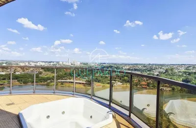 Cobertura de luxo no palais lac d'or – vista definitiva para o lago, 4 suítes, jacuzzi e 6 vagas
