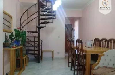 Cobertura duplex com 3 dormitórios e 2 vagas à venda, 157 m² - tatuapé - são paulo/sp