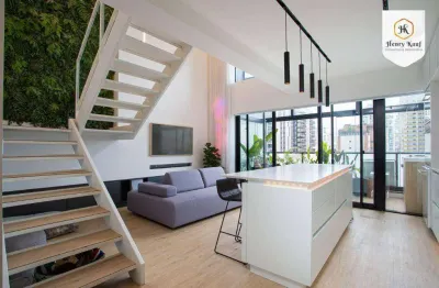 Apartamento com 1 dormitório à venda, 67 m² por r$ 1.200.000 - campo belo - são paulo/sp