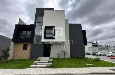 Sobrado novo a venda em condomínio fechado no santa cândida - curitiba-pr