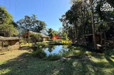 Sítio com 4 dormitórios à venda, 40000 m² por r$ 890.000,00 - rega dois - pomerode/sc