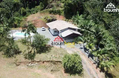 Sítio com 2 dormitórios à venda, 17600 m² por r$ 550.000,00 - vila itoupava - blumenau/sc